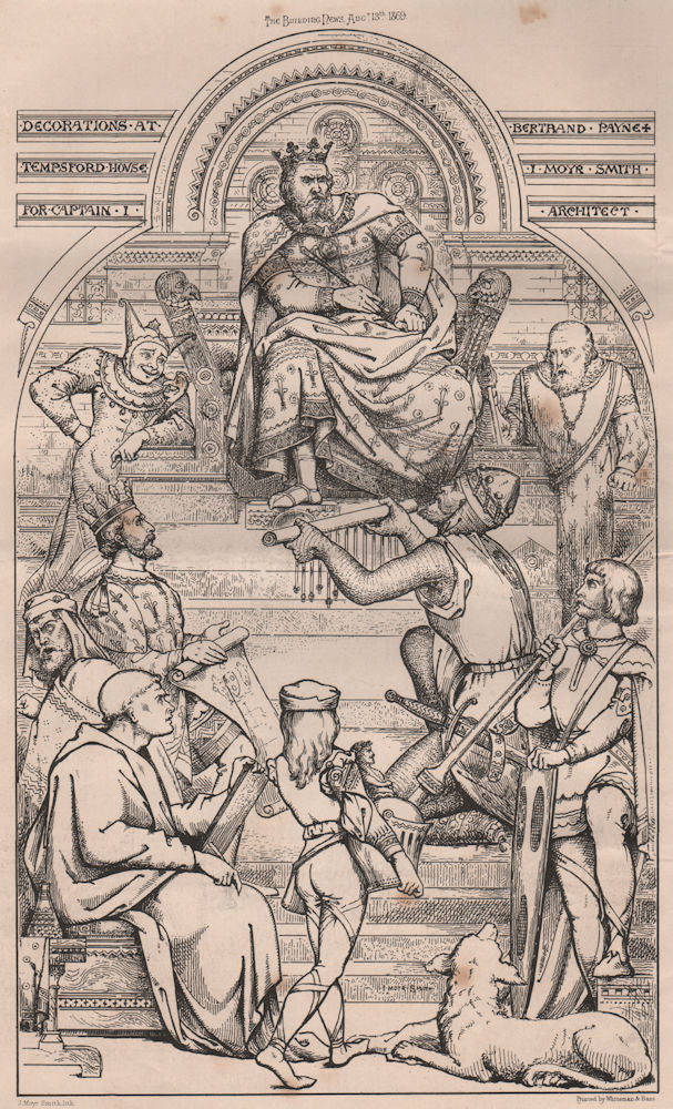 Tempsford House for Capt. I. Bertrand Payne; Moyr Smith Archt. Bedfordshire 1869
